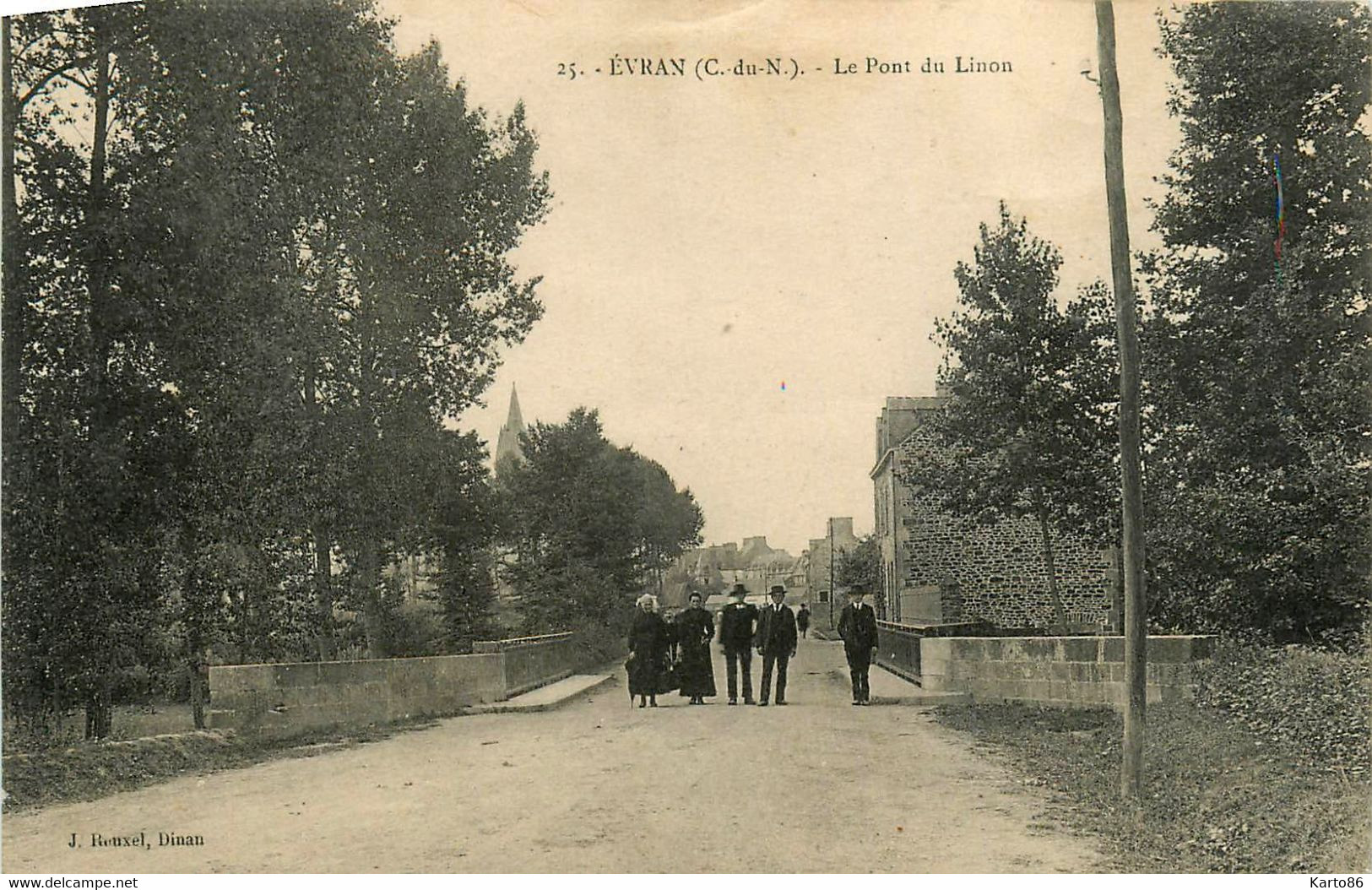 évran * Le Pont Du Linon * Route * Villageois - Evran