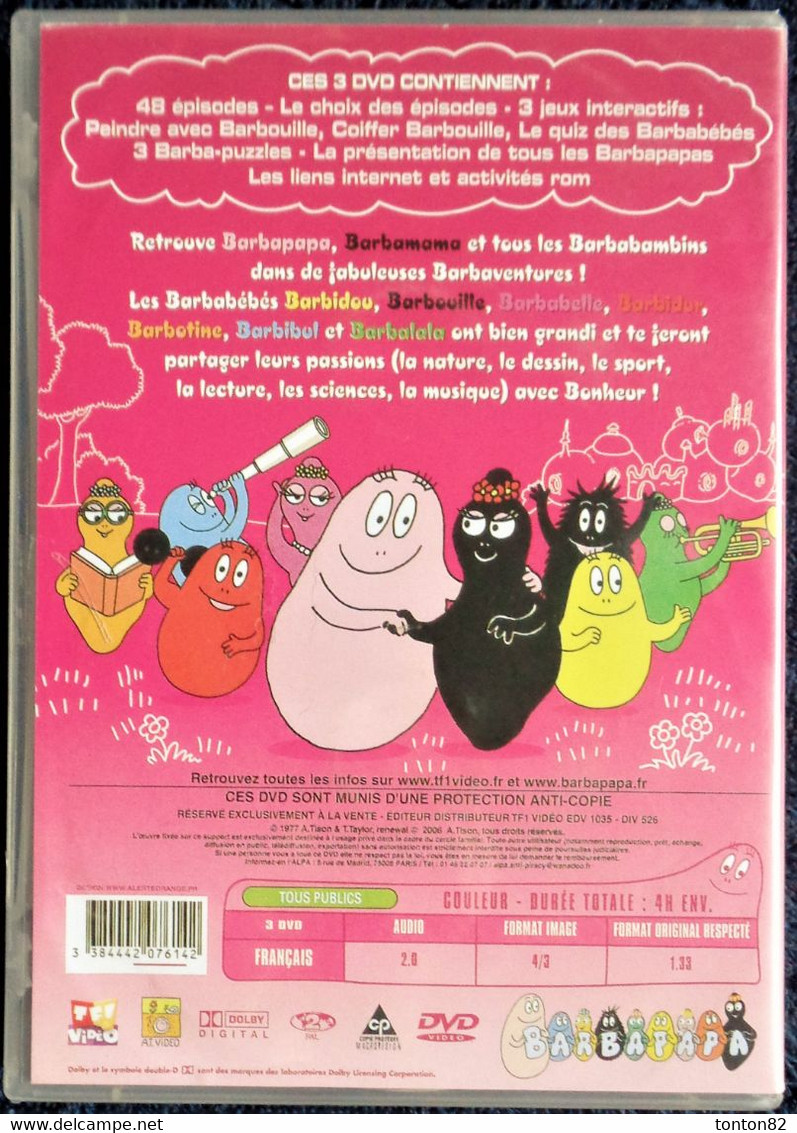 Les Aventures De BARBAPAPA - 3 DVD ( Remastérisés ) - 48 épisodes . - Cartoons