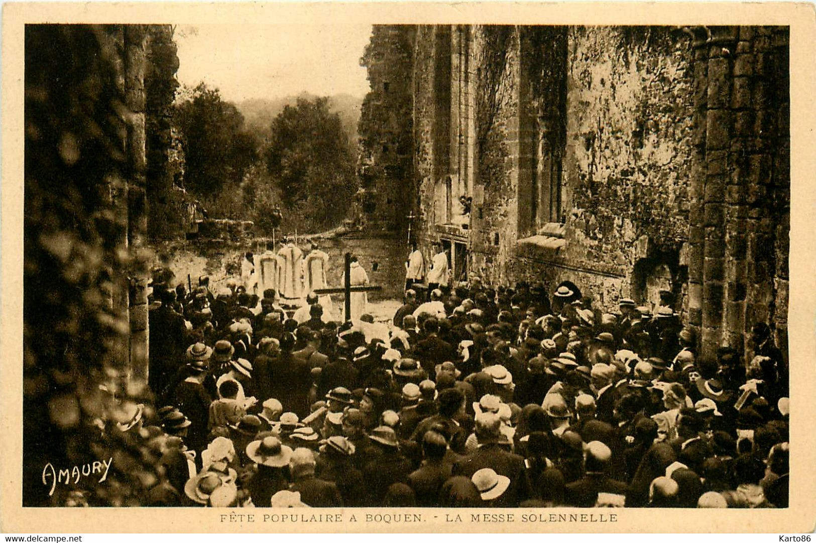 Plénée Jugon * Fête Populaire à BOQUEN * La Messe Solennelle * Fête Religieuse - Plénée-Jugon