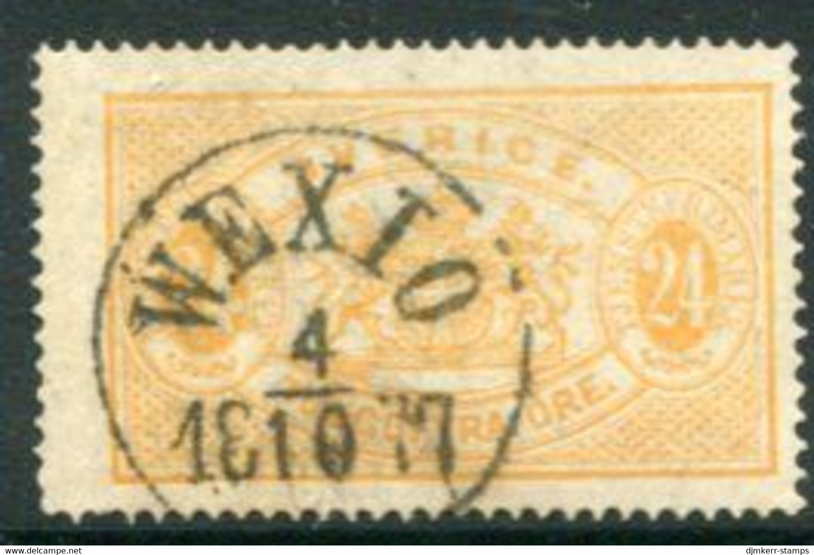 SWEDEN 1874 Official 24 öre Yellow Perforated 14, Fine Used.  Michel 8Ab - Dienstzegels
