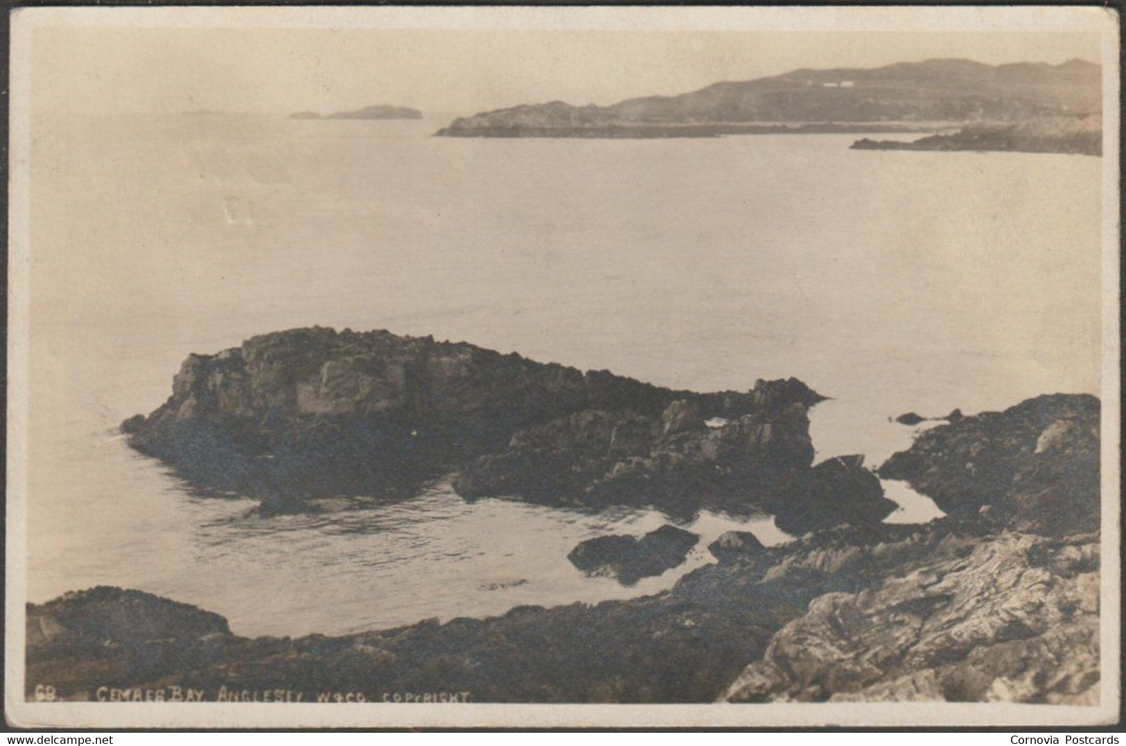 Cemaes Bay, Anglesey, 1917 - Wright & Co RP Postcard - Anglesey