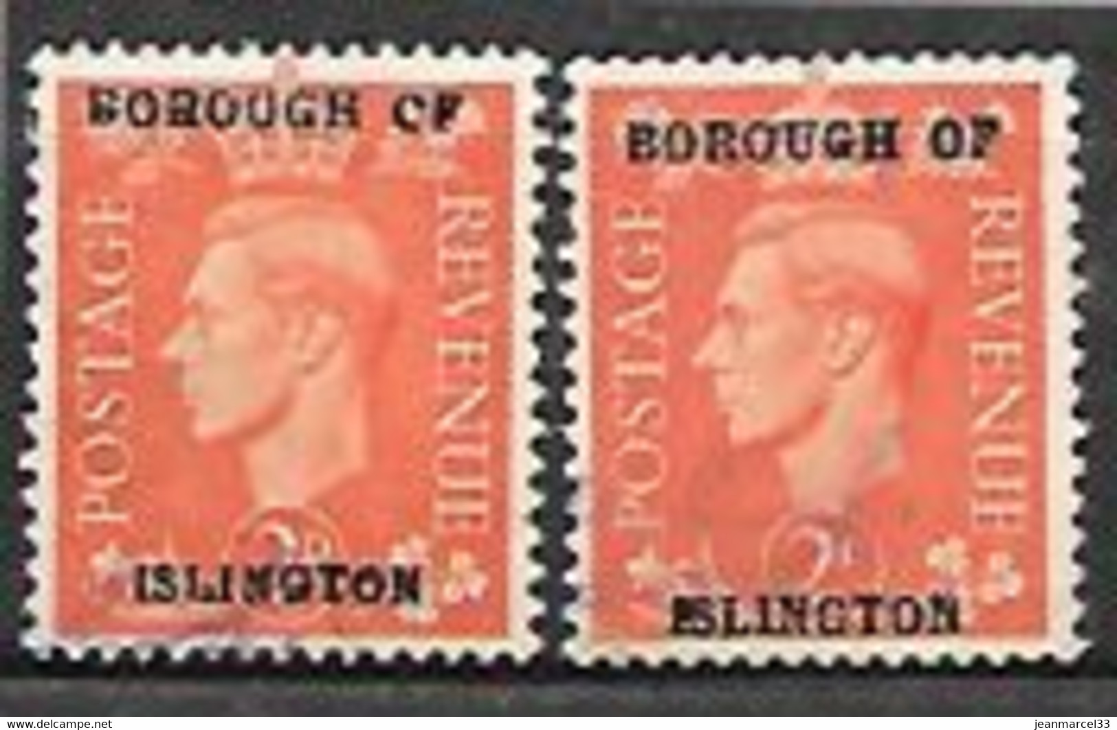 GB Variété Dans La Surcharge Du N° 212, Borough OF Et Borough CF - Used Stamps