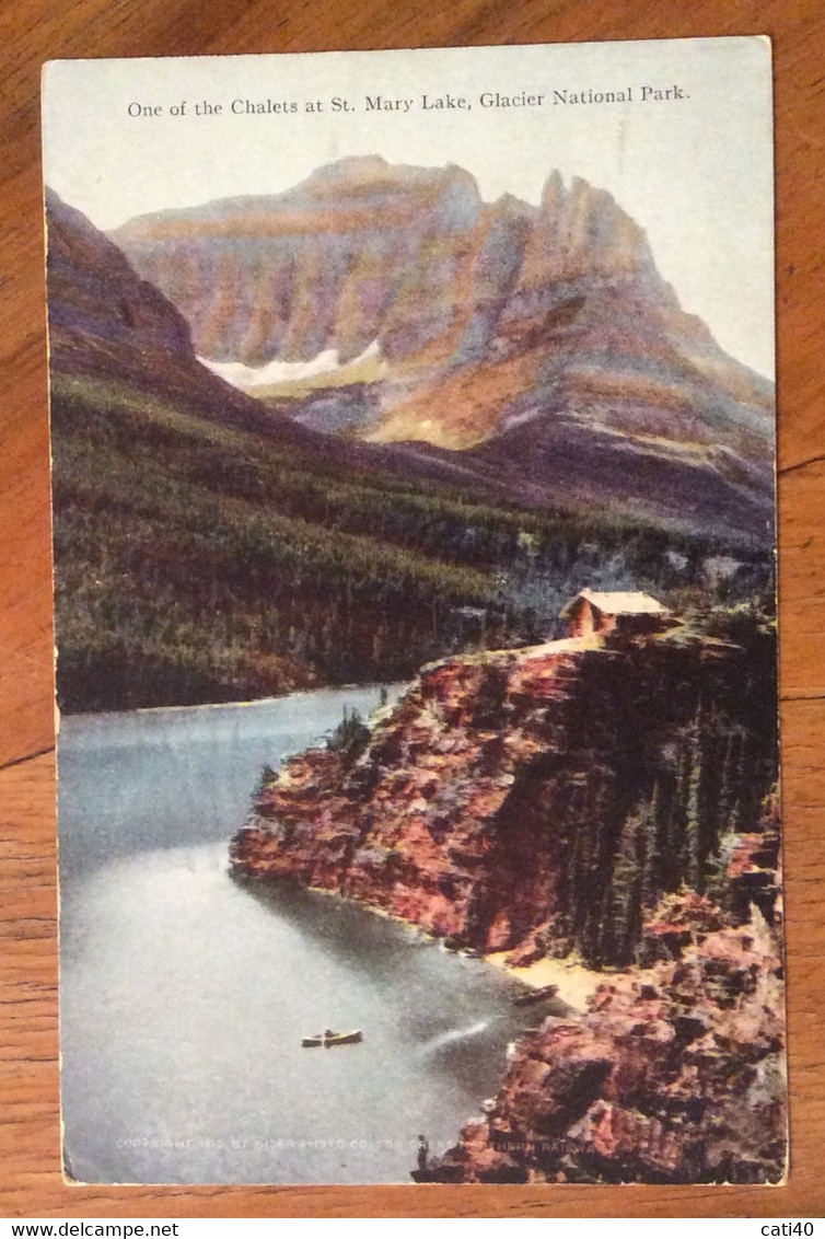 U.S.A. - GLACIER NATIONAL PARK  - VINTAGE POST CARD HAVRE MONT. JUL 18  1913 - Cape Cod