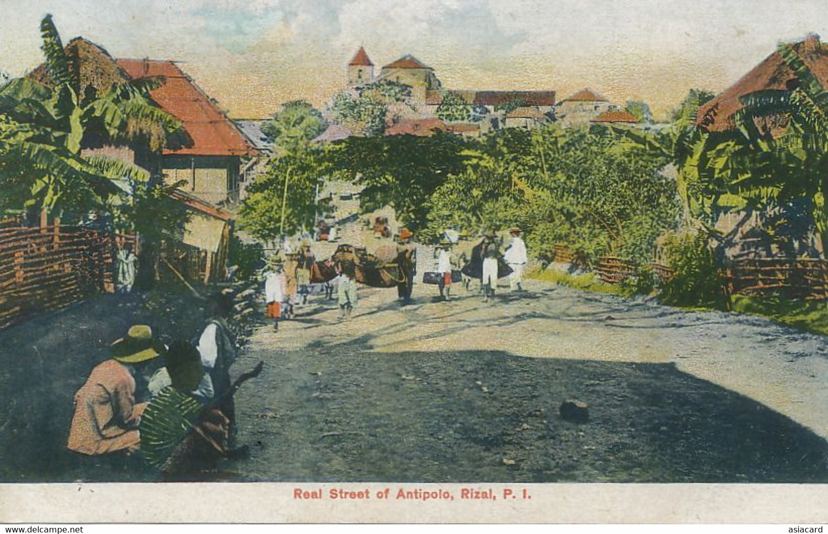 Real Street Antipolo Rizal  Hand Colored .  Edit Arias Fernandez - Philippines