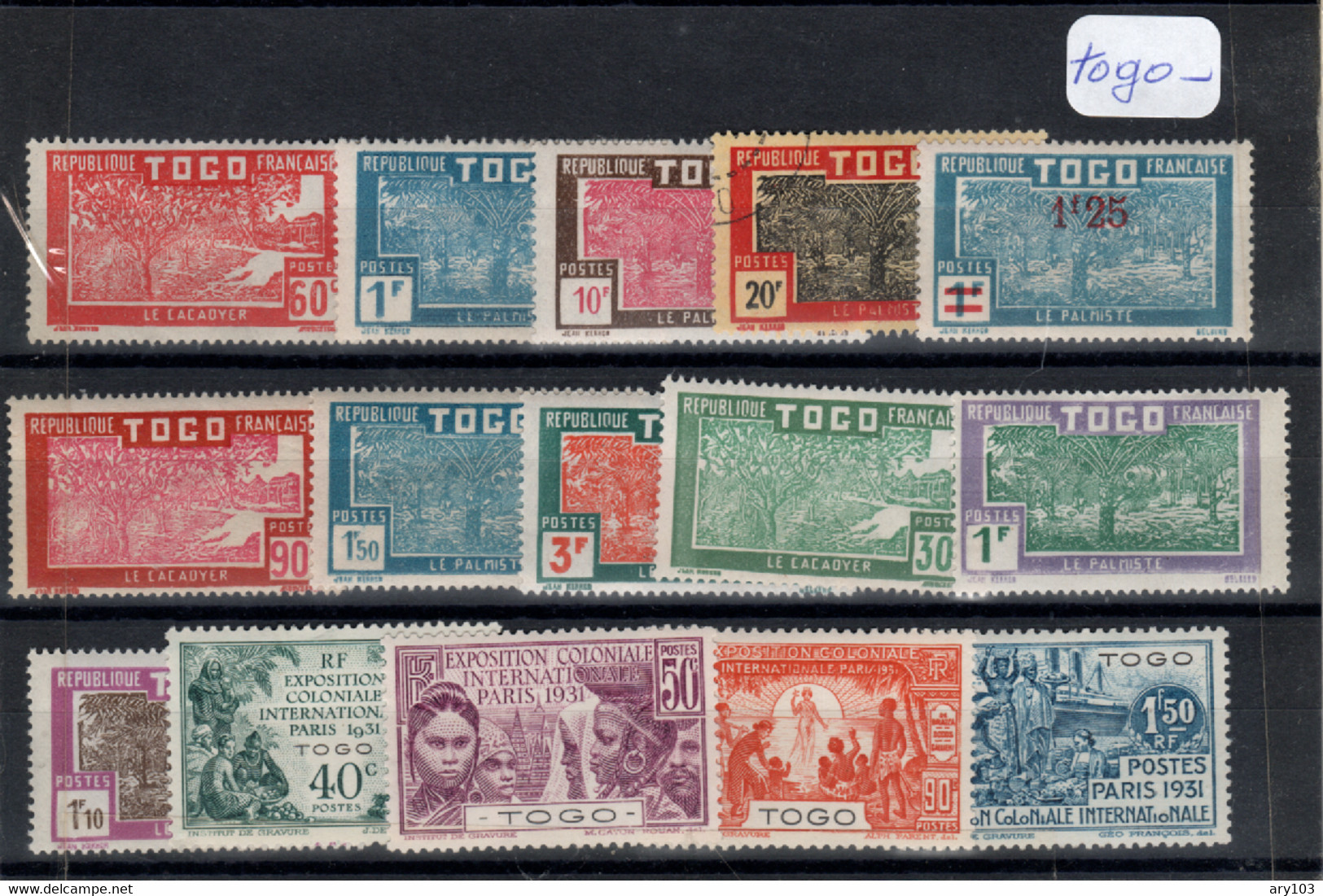 Togo -1926 / 1931  N° Divers Lot - Otros & Sin Clasificación