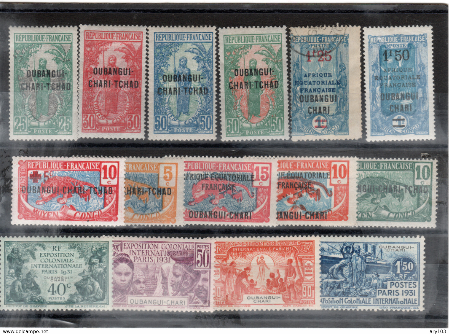 Oubangui- Chari - 1916 / 1931  N° Divers Lot - Other & Unclassified