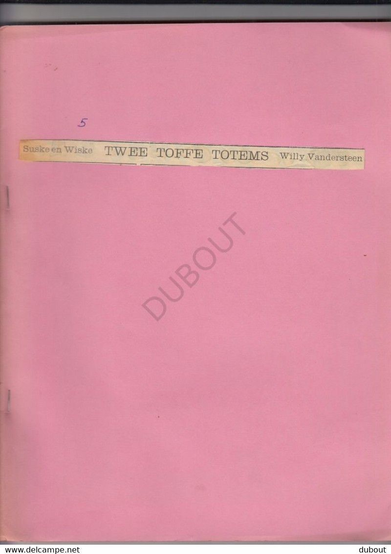 Krantenstrip - SUSKE & WISKE  ± 1970 - Twee Toffe Totems - Willy Vandersteen   (U864) - Suske & Wiske