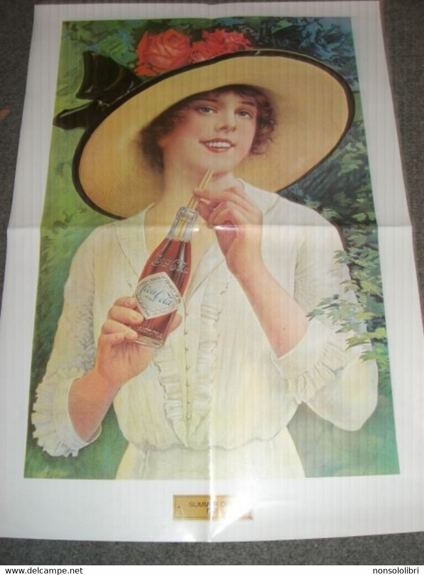 POSTER PUBBLICITARIO COCA COLA -RIPRODUZIONE -SUMMER GIRL 1921 - Poster & Plakate