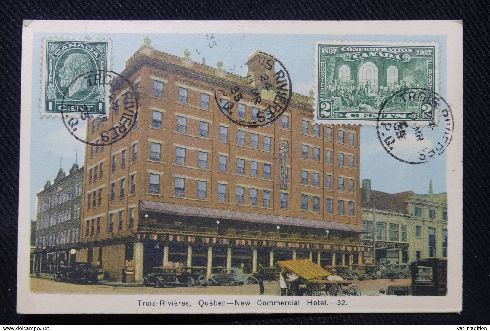 CANADA - Affranchissement De Trois Rivières Sur Carte Postale Pour La France En 1935 - L 87659 - Storia Postale