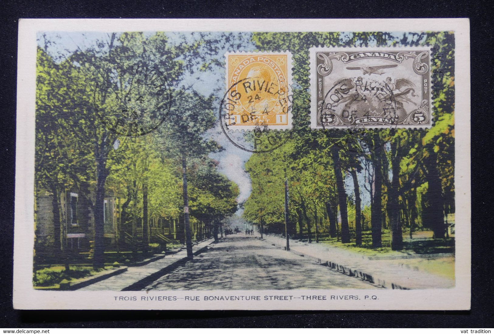 CANADA - Affranchissement De Trois Rivières Sur Carte Postale Pour La France En 1934 - L 87662 - Briefe U. Dokumente