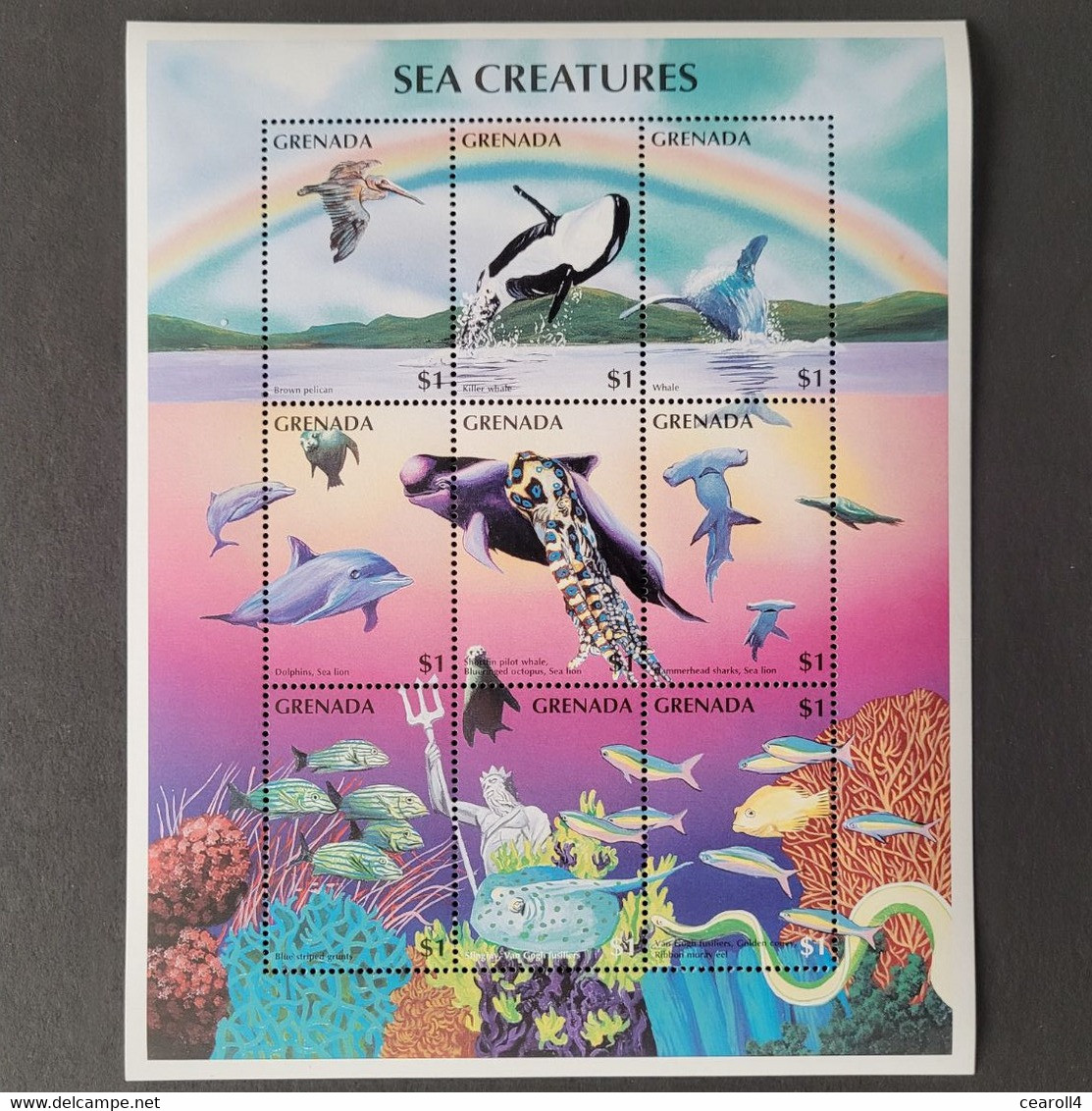 Grenada 1996 / Marine Live - Sea Creature / Sheet  MNH* - Grenada (1974-...)