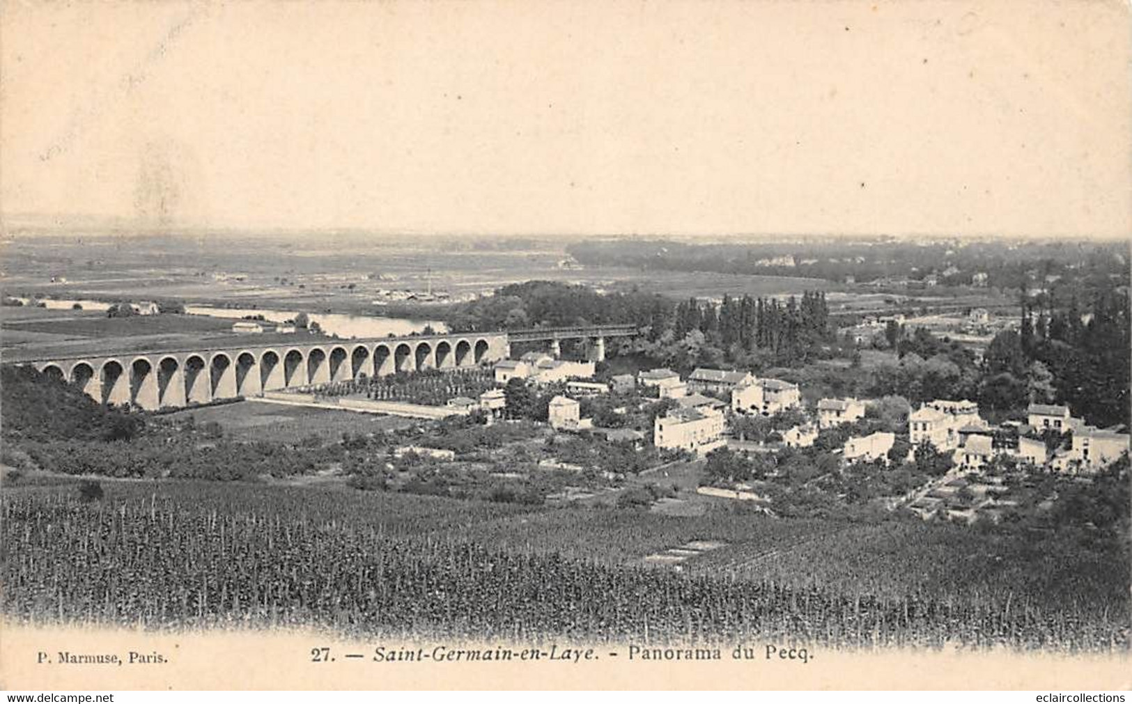 St Germain En Laye          78         Viaduc Et Panorama Du Pecq   (voir Scan) - St. Germain En Laye