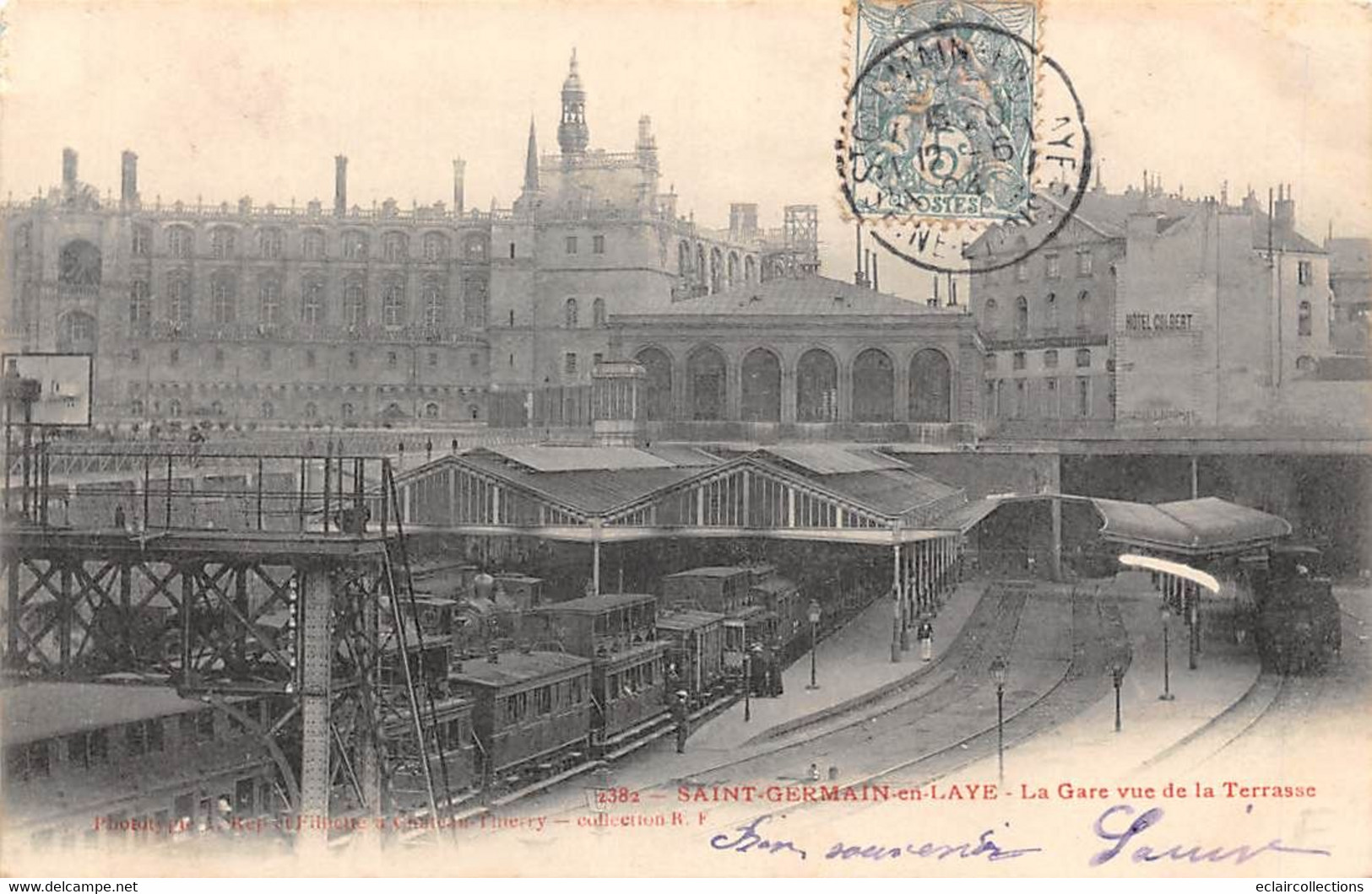 St Germain En Laye          78         Intérieur De La Gare, Vue De La Terrasse     (voir Scan) - St. Germain En Laye