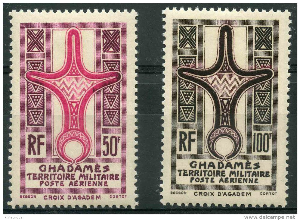 Ghadames (1949) PA N 1 + 2 * (charniere) - Unused Stamps