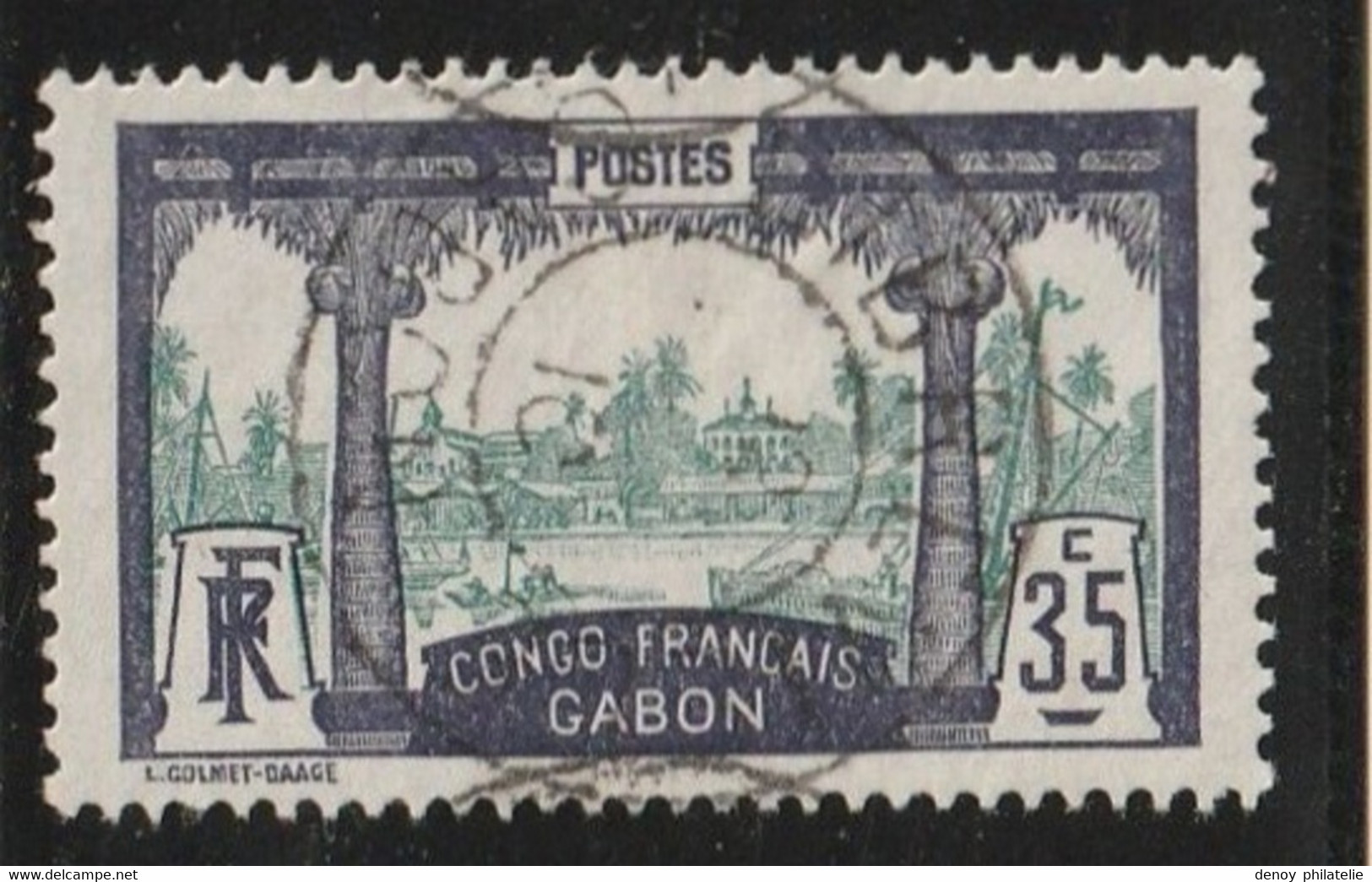 Gabon N° 41oblitéré Oblitération Centrale Lisible - Oblitérés