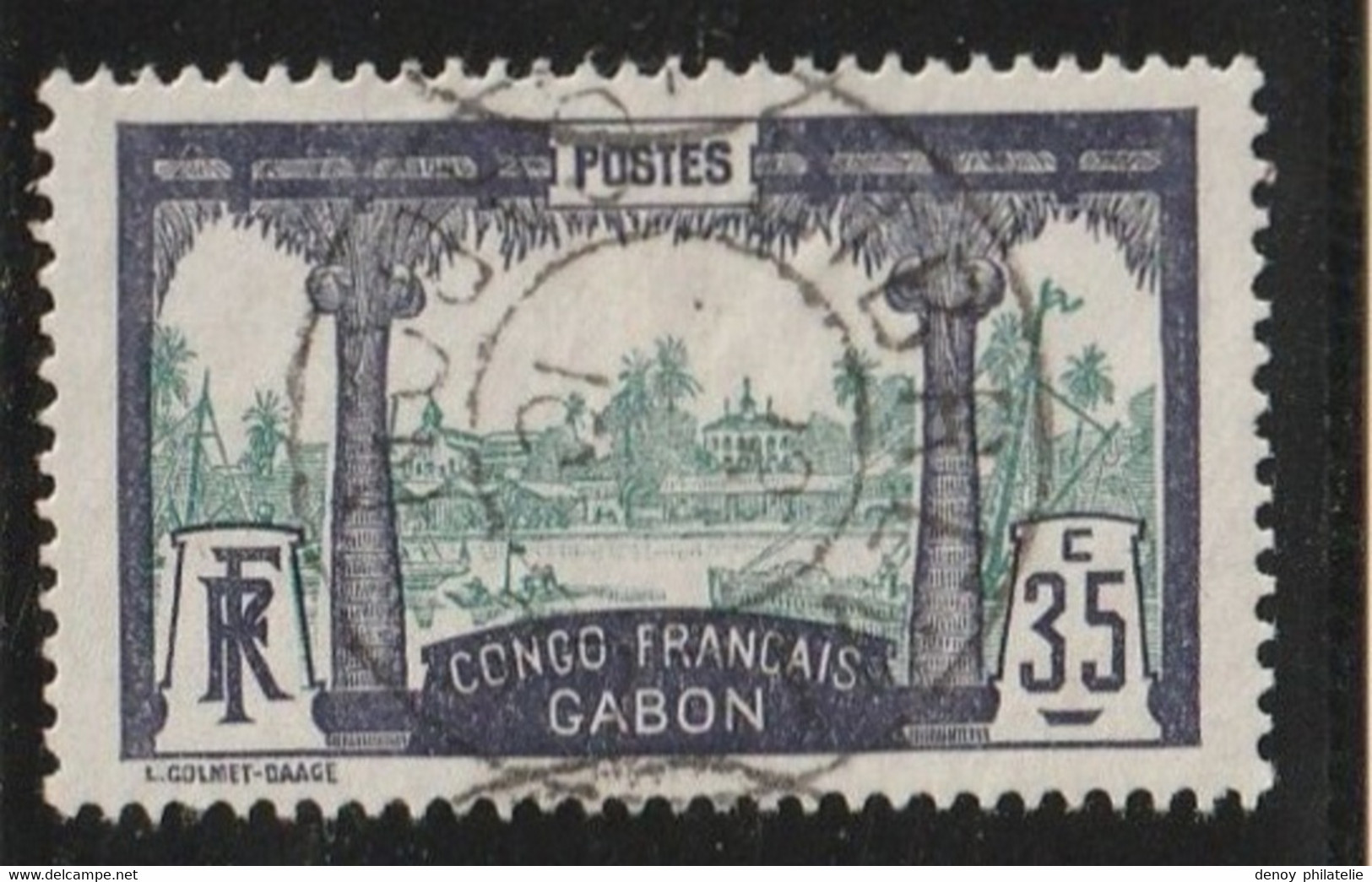 Gabon N° 41oblitéré Oblitération Centrale Lisible - Gebraucht