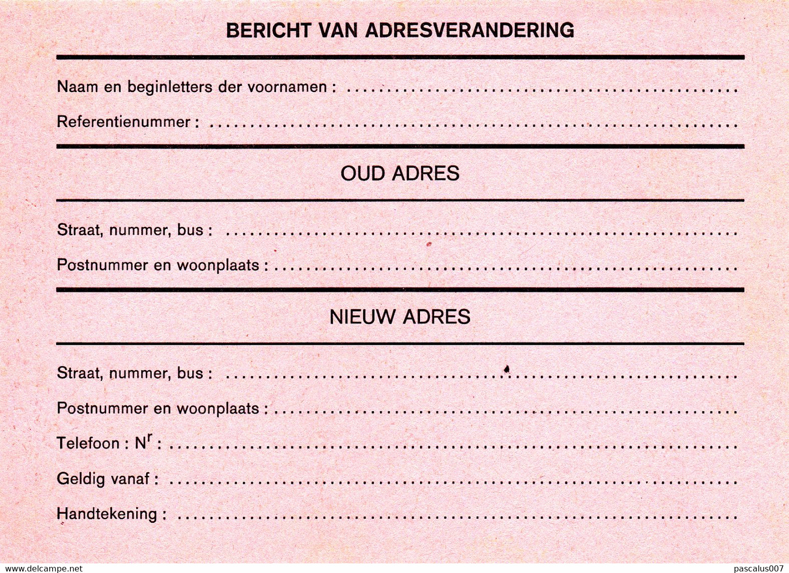 B01-314 AP - entier postal - carte postale avis de changement d'adresse N° 29 - Moineau Domestique - 13,00 Fr - 5 Cartes