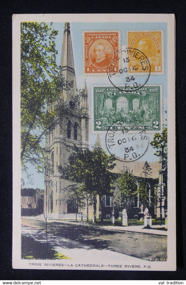 CANADA - Affranchissement De Trois Rivières Sur Carte Postale Pour La France En 1934 - L 87668 - Briefe U. Dokumente