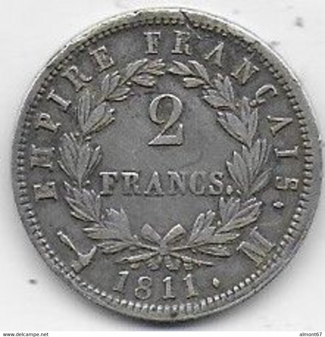 2 Francs NAPOLEON    1811M - 2 Francs