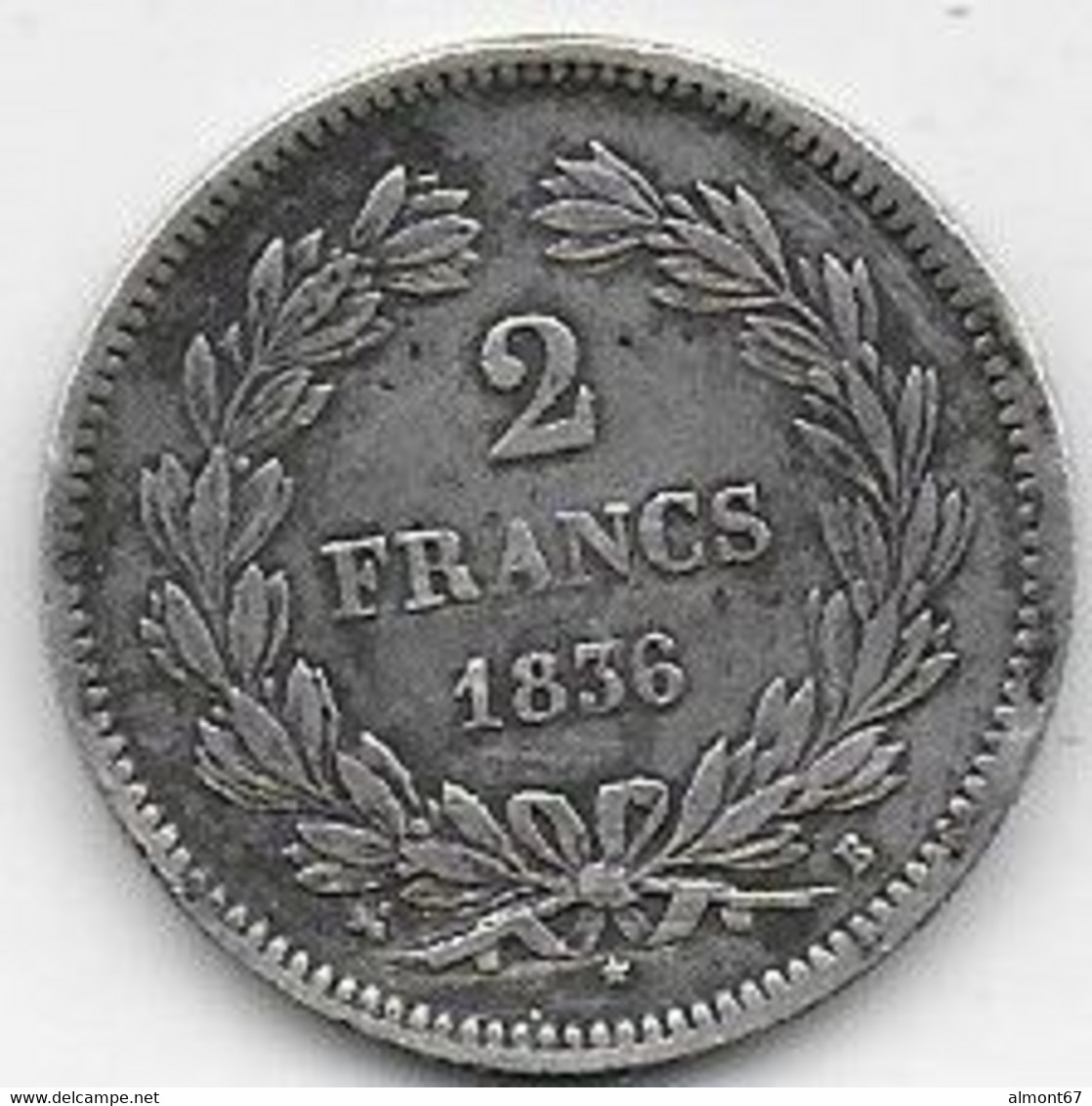 2 Francs  LOUIS PHILIPPE    1836B - 2 Francs