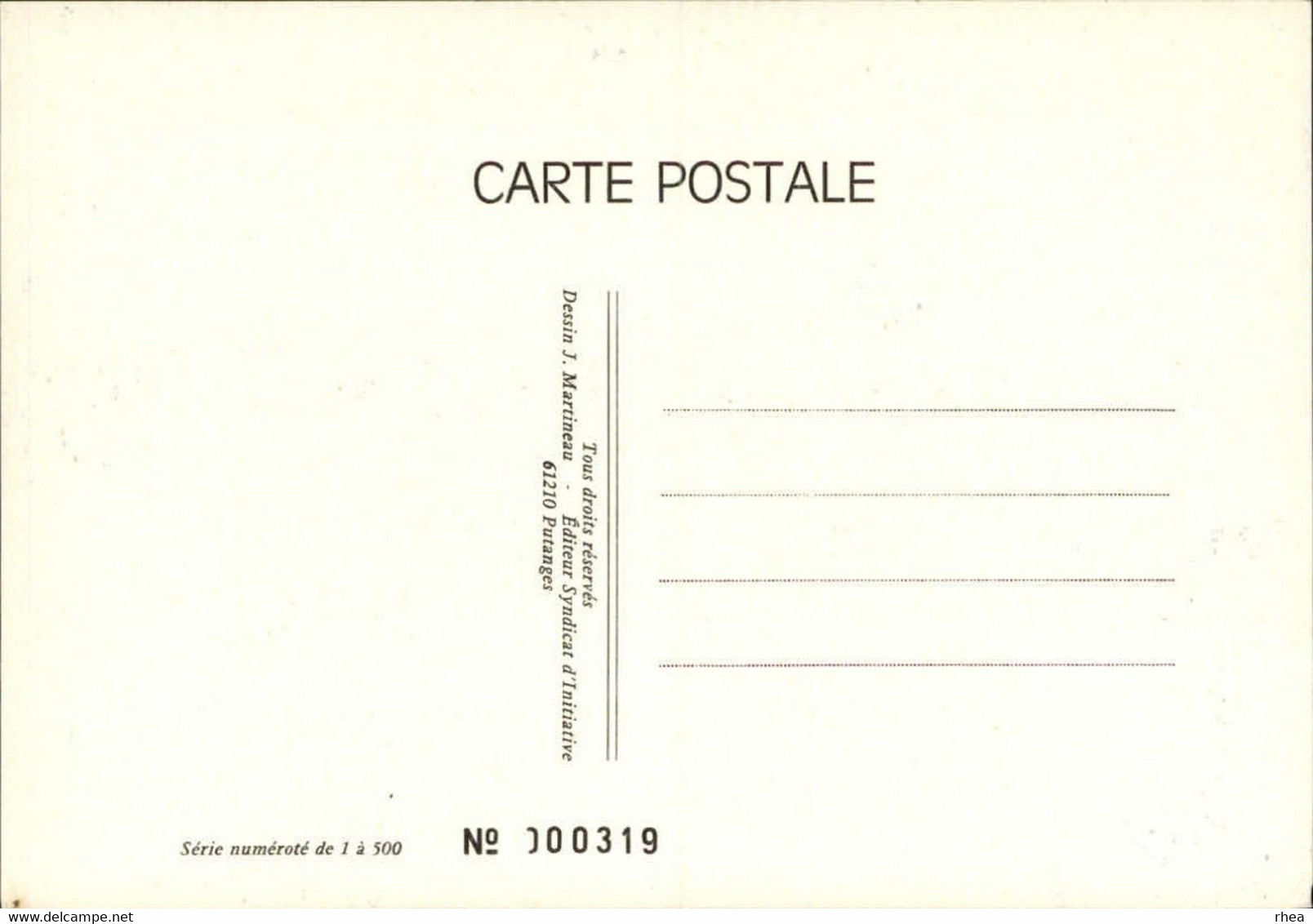 SALONS DE COLLECTIONS - Salon De Cartes Postales -  PUTANGES - Exposition De Cartes - 1980 - Bourses & Salons De Collections
