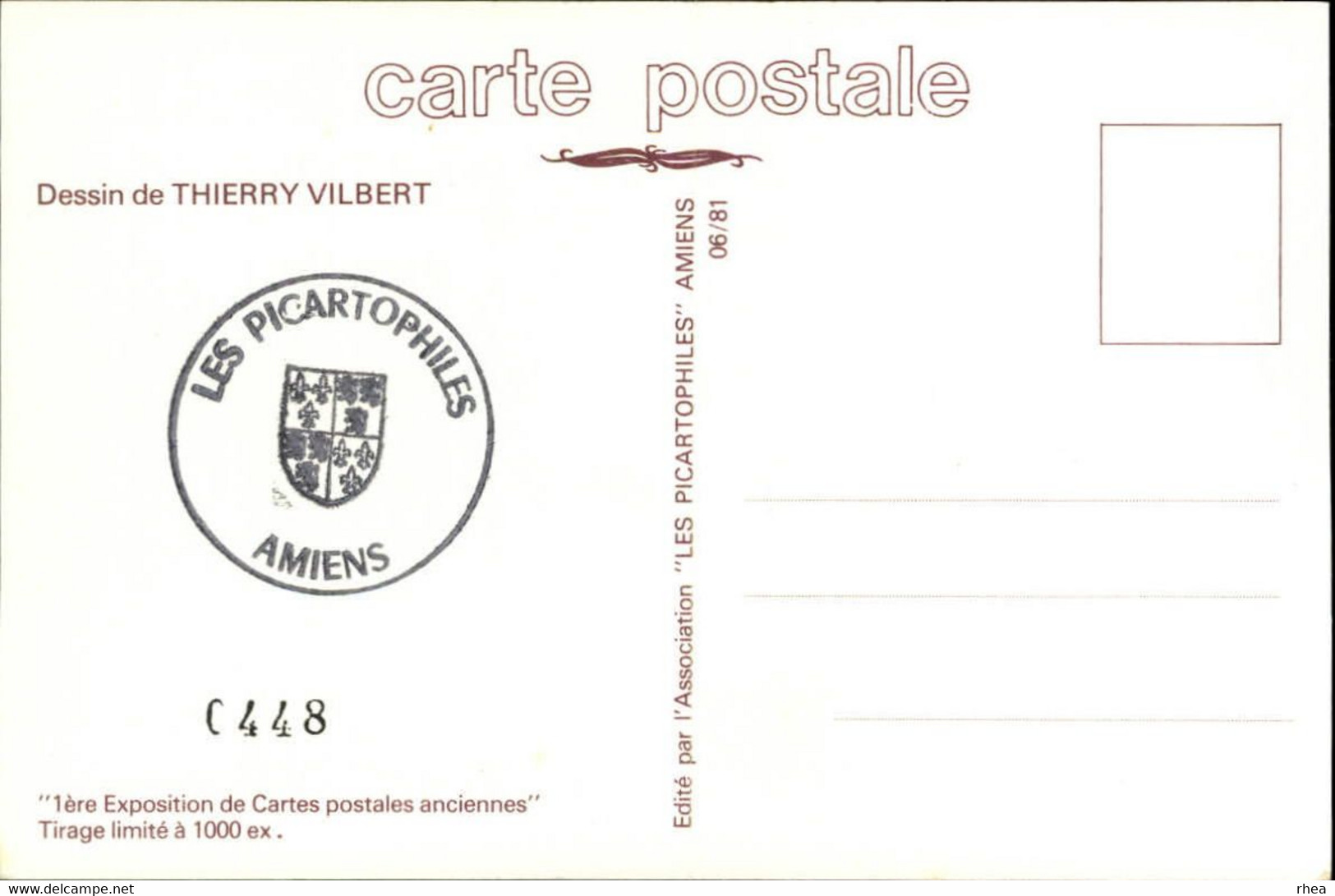 SALONS DE COLLECTIONS - Salon De Cartes Postales -  ROYE - Dessin De Vilbert - Tracteur - 1981 - Bourses & Salons De Collections
