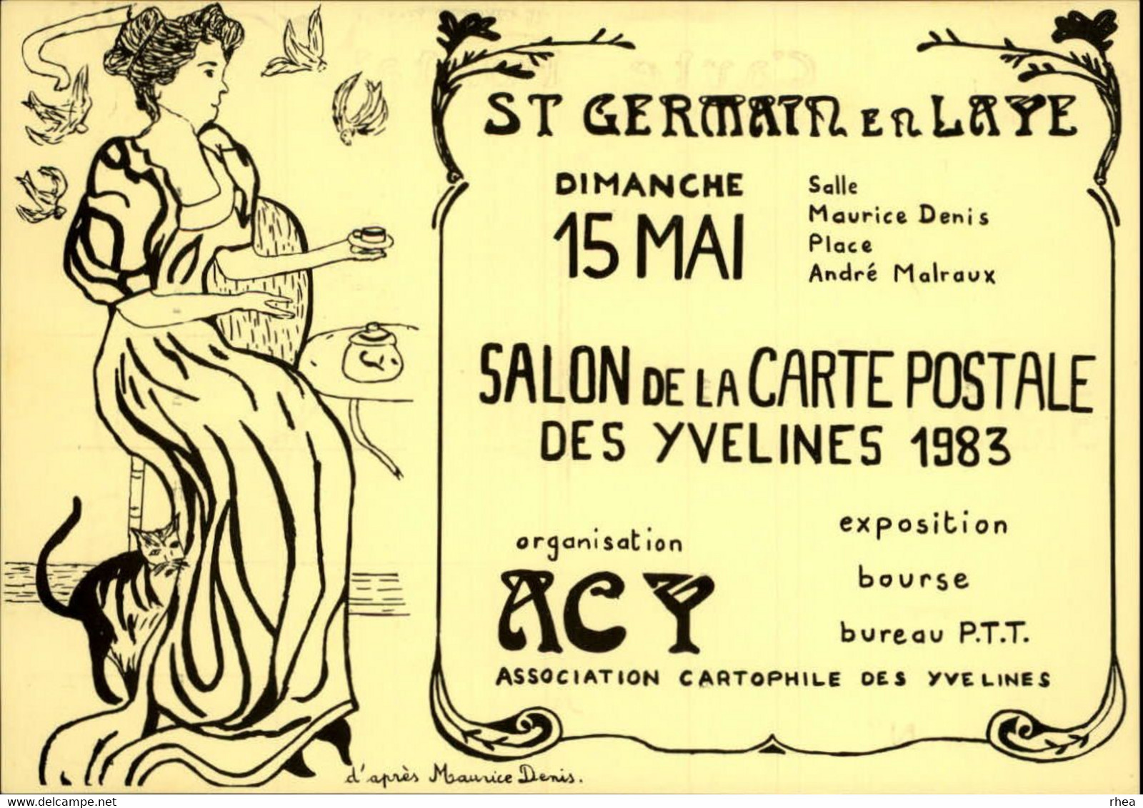 SALONS DE COLLECTIONS - Salon De Cartes Postales -  SAINT GERMAIN EN LAYE - 1983 - Bourses & Salons De Collections