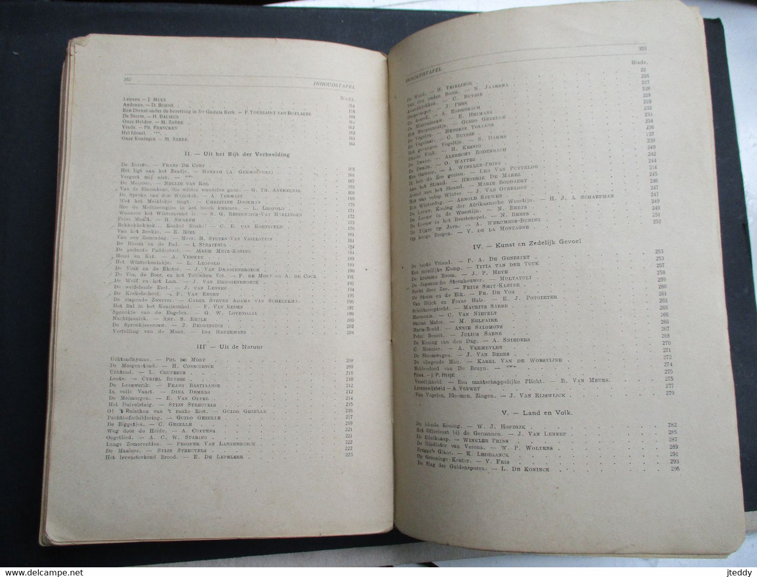 Antiek boek  DICHT en PROZA  Geillustreerd 1919  Uitgegeven in GENT