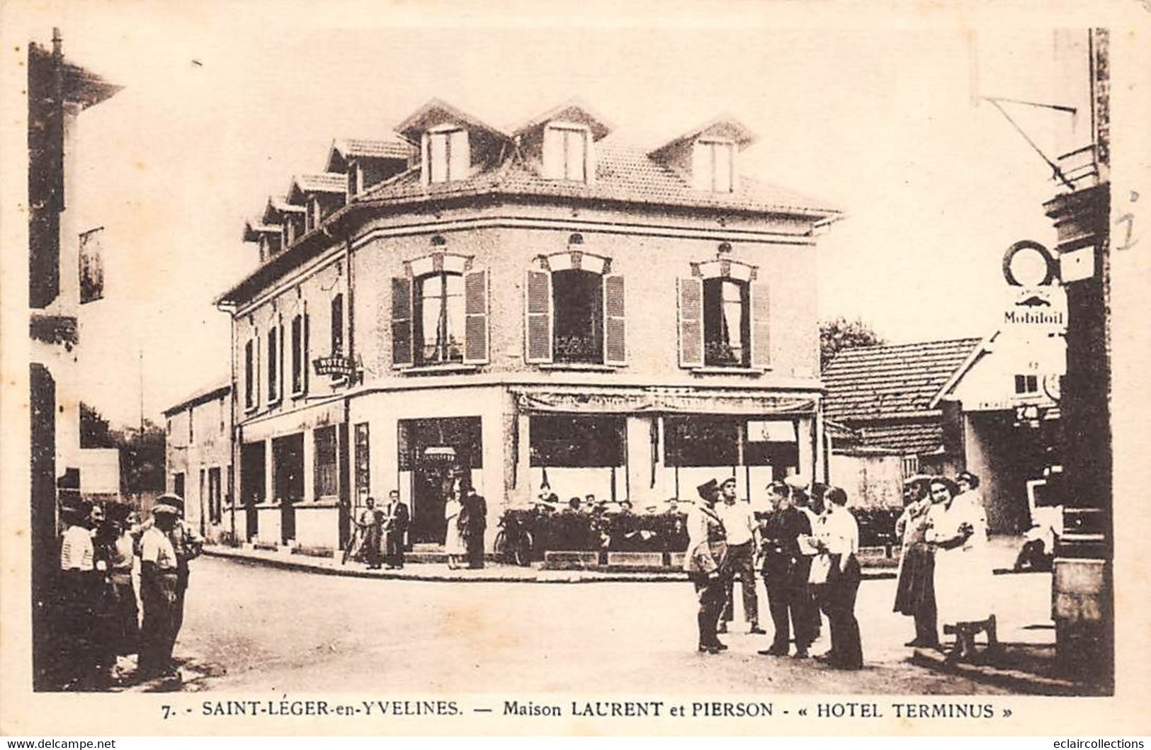 Saint Léger En Yvelines          78     Hôtel Terminus . Maison Laurent Et Pierson      (voir Scan) - St. Leger En Yvelines