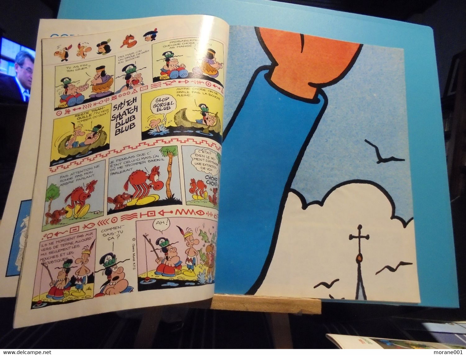 Tintin 4 De 1979 Couverture Bob Morane Poster Tintin 4e Partie LotoTintin 2e Etape TBE - Bob Morane