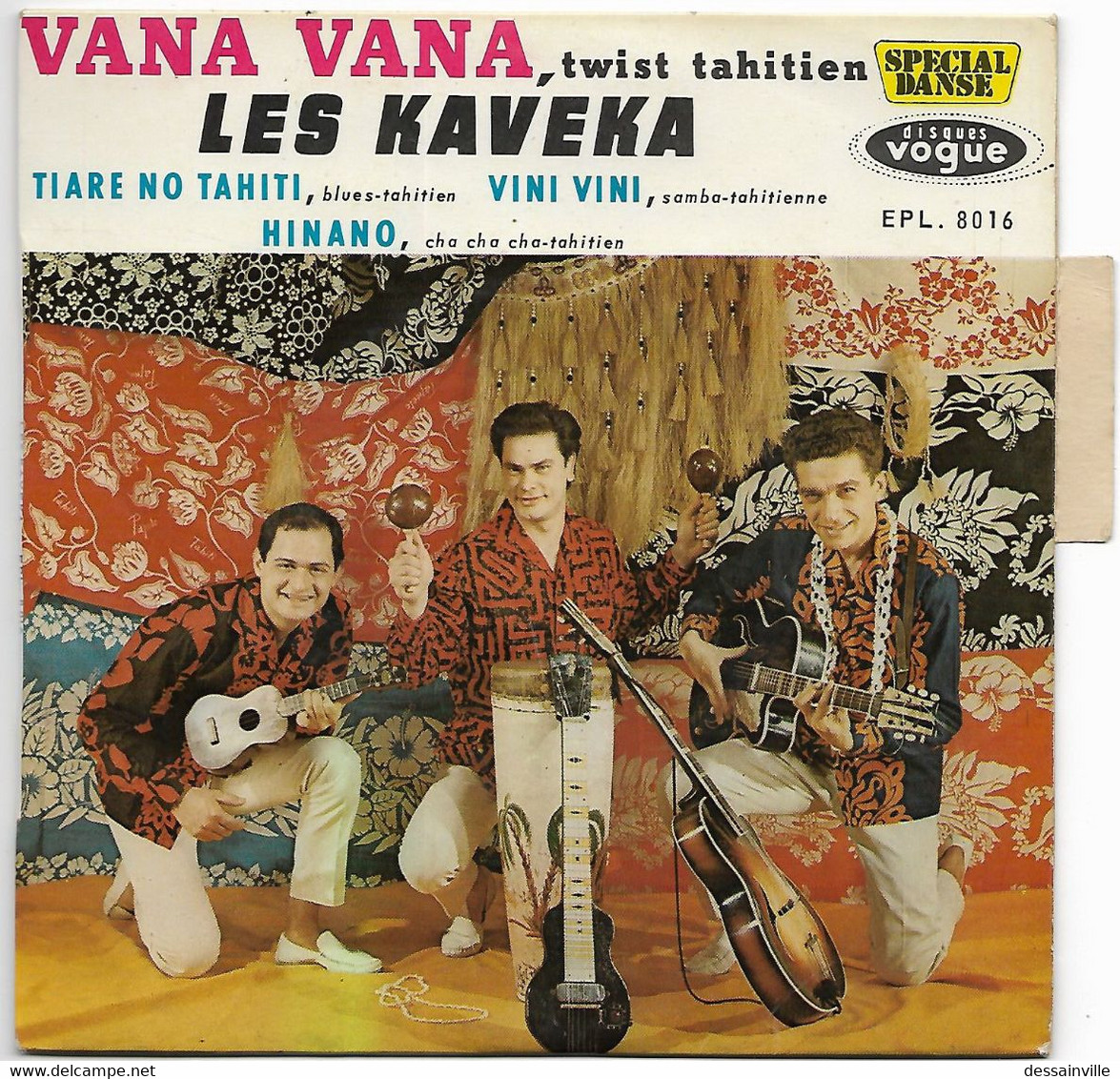 45 Tours LES KAVEKAS - Vana Vana / Tiare No Tahiti / Vini Vini / Hinano - World Music