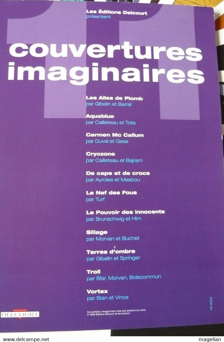 Portfolio - 11 Couvertures Imaginaires - Editions Delcourt 1998 - Voir Scans - Screen Printing & Direct Lithography