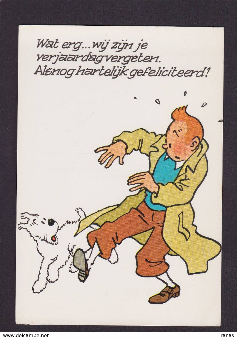 CPM Hergé Tintin Voir Scan Du Dos - Bandes Dessinées