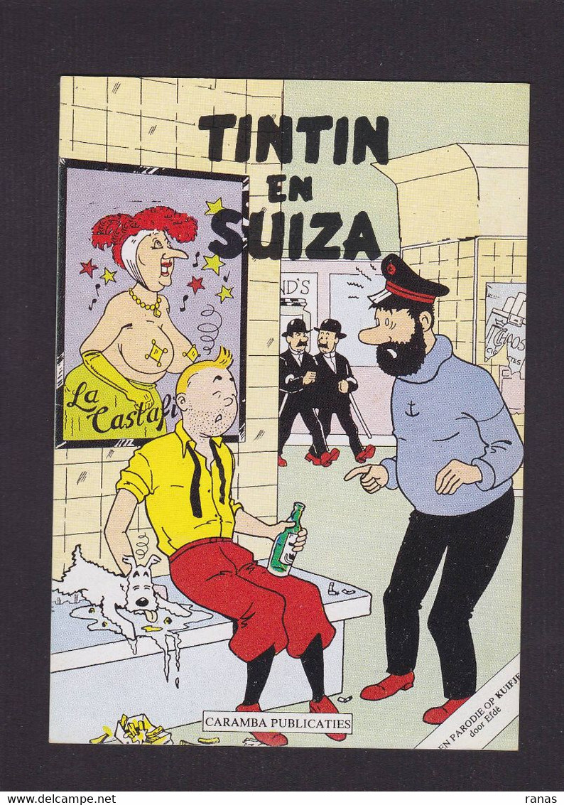 CPM Hergé Tintin Voir Scan Du Dos - Bandes Dessinées