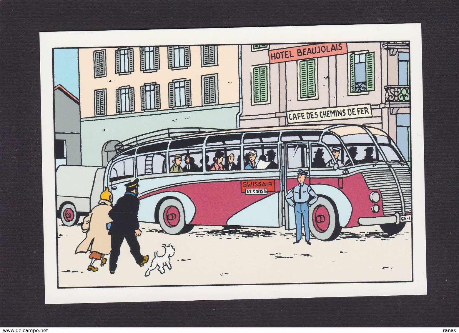 CPM Hergé Tintin Voir Scan Du Dos - Comicfiguren