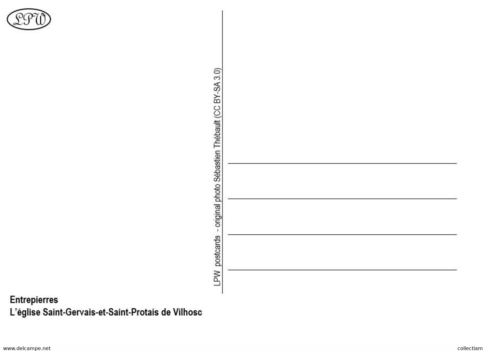 ENTREPIERRES - L'église Saint-Gervais-et-Saint-Protais De Vilhosc - Andere & Zonder Classificatie