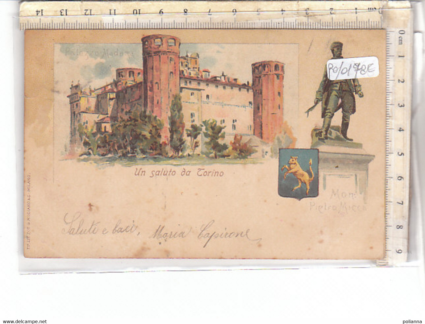 PO0178E# TORINO - PALAZZO MADAMA - MONUMENTO A PIETRO MICCA - ILLUSTRATORI  VG - Palazzo Madama