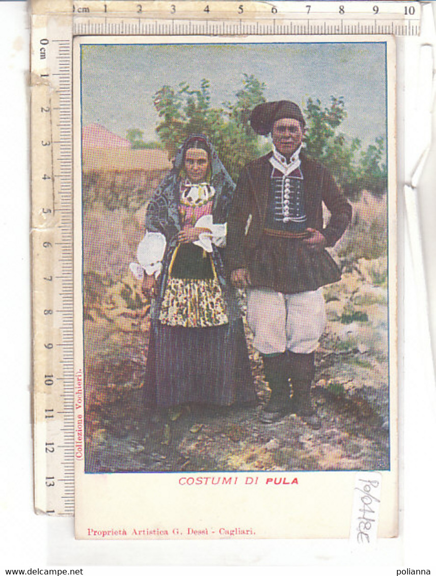 PO0419E# CAGLIARI - PULA - COSTUMI TIPICI SARDEGNA - Acquerellata  No VG - Cagliari