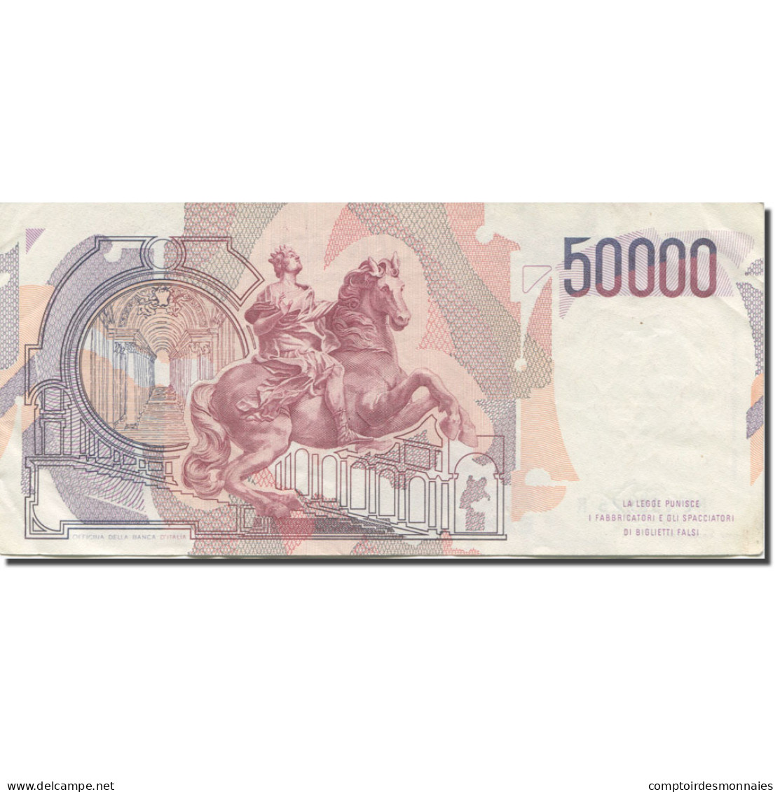 Billet, Italie, 50,000 Lire, 1984-1985, 1986-02-06, KM:113a, SUP - 50000 Liras