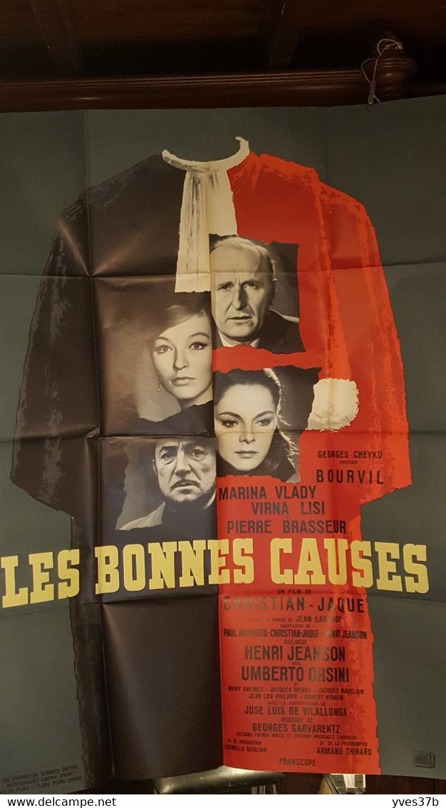 "Les Bonnes Causes" Bourvil, M. Vlady, P. Brasseur...1962 - 120x160 - TTB (Modèle RARE) - Affiches & Posters