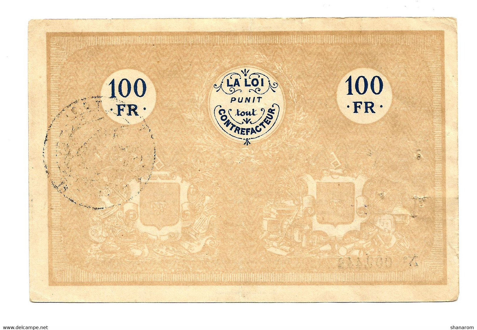 1914-1918 // Ville De DOUAI (59 Nord) // Bon De Cent Francs - Notgeld