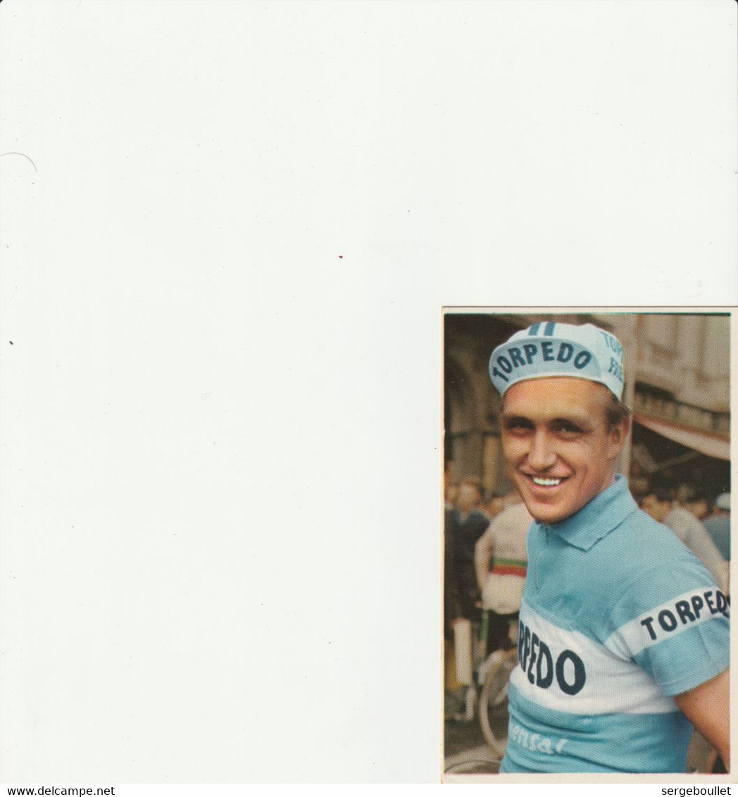 CARTE POSTALE DU CYCLISTE ALLEMAND JUNKERMANN . COULEUR . MAILLOT TORPEDO . - Cricket