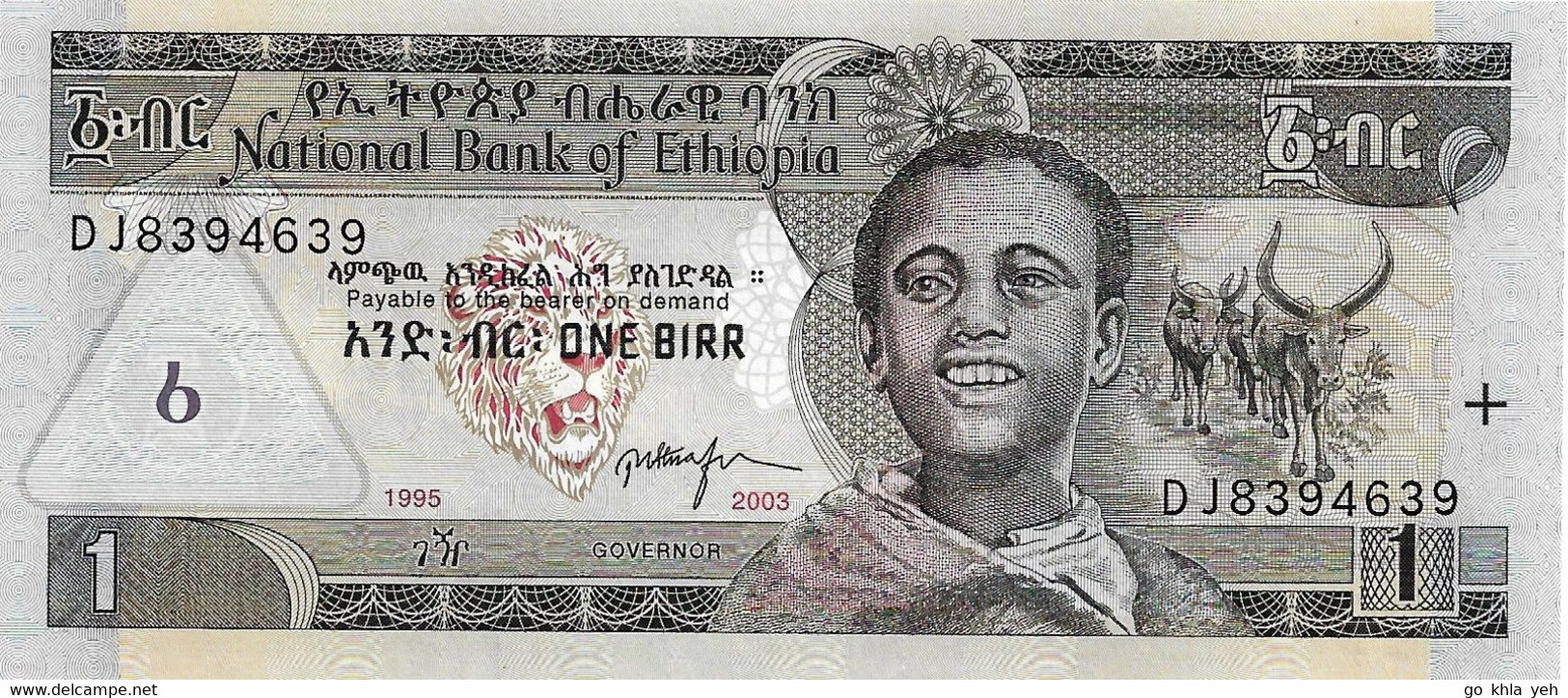 ETHIOPIE  2003 1 Birr  - P.46c  Neuf UNC - Aethiopien