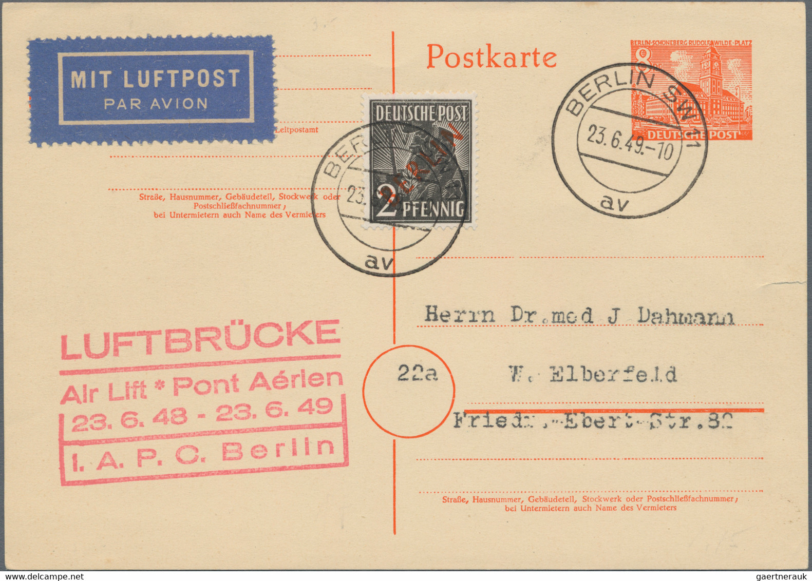 Deutschland Nach 1945: 1946/1953, Reichhaltiger Bestand Von Einigen Hundert Belegen (bzw. Auch Zahlr - Collections
