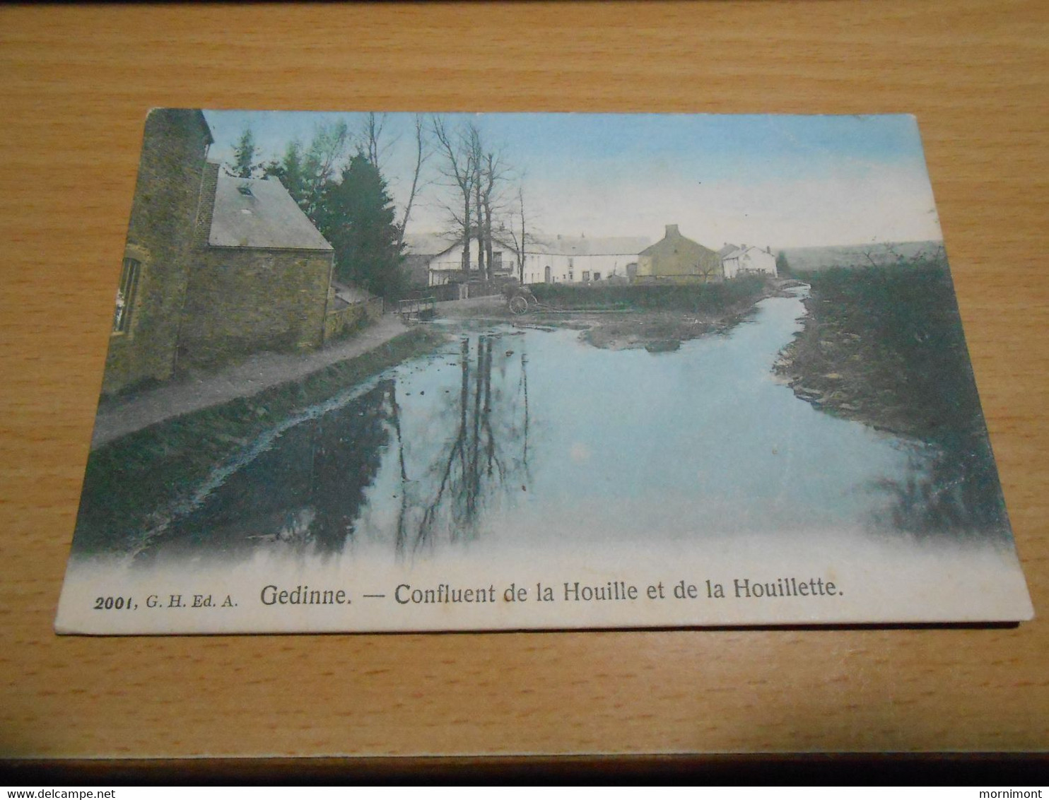 GEDINNE Confluent De La Houlle Et De La Houillette  Colorisée Circulée En 1908 - Gedinne