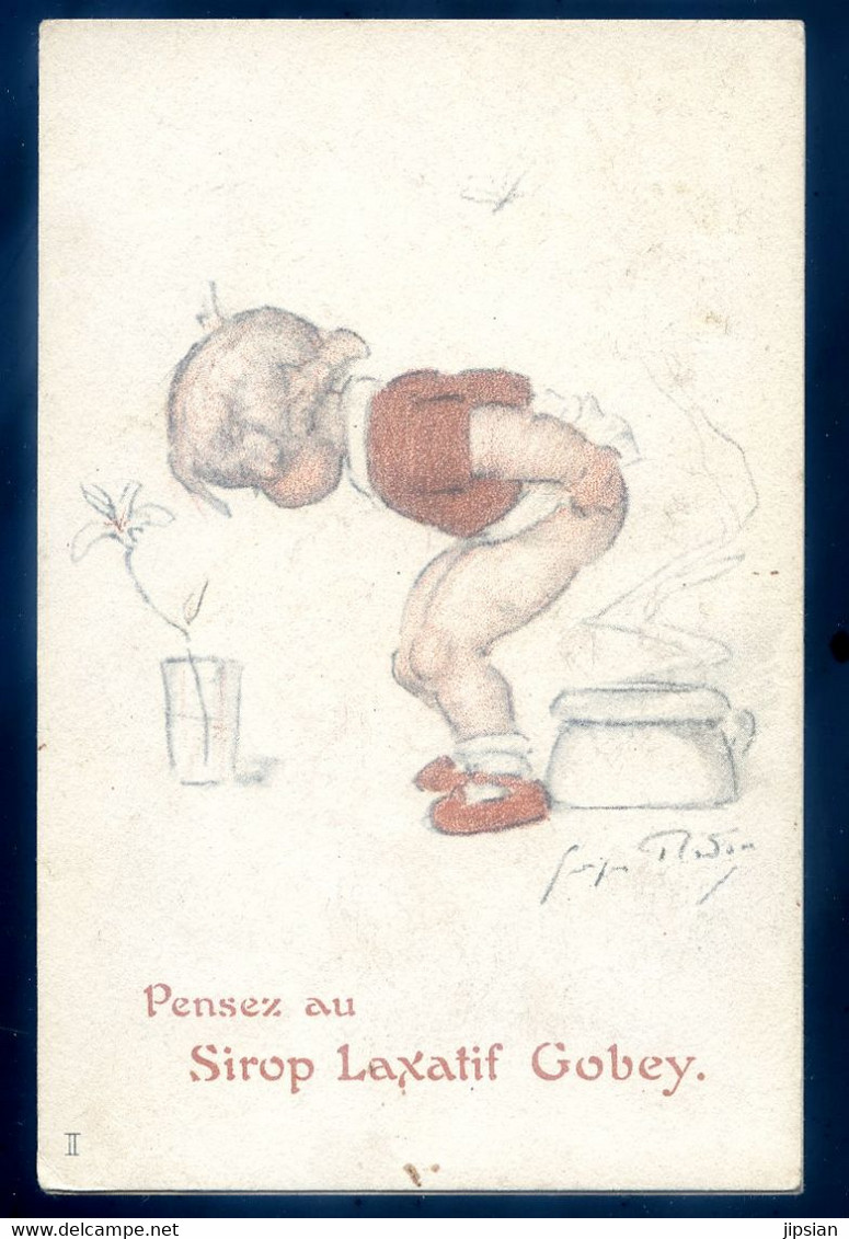 Cpa Illustrateur Georges Redon -- Pensez Au Sirop Laxatif Gobey  -- Publicité    NOV20-43 - Redon
