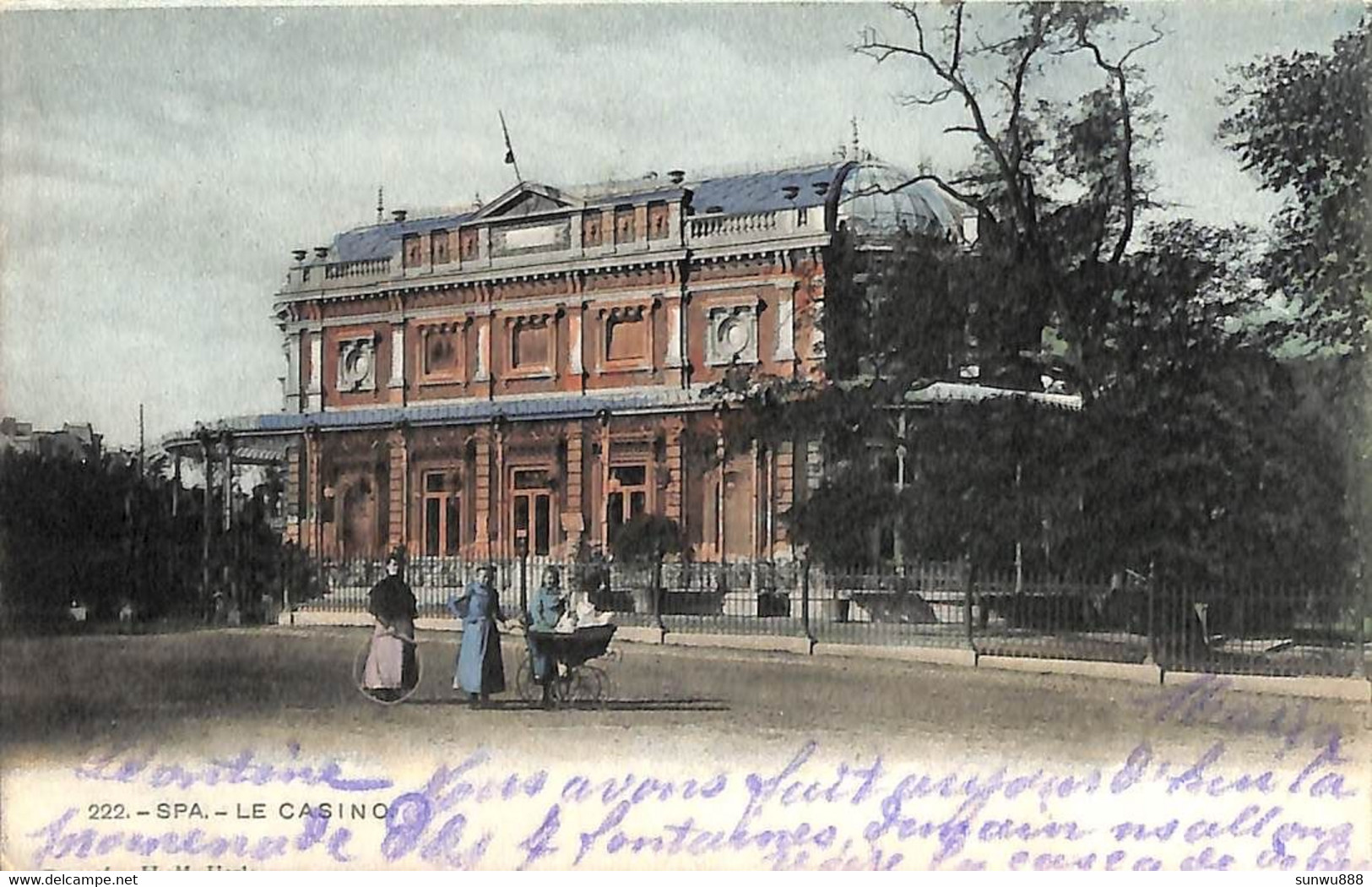 Spa - Le Casino (animée Colorisée, H M Uccle 1901) - Spa