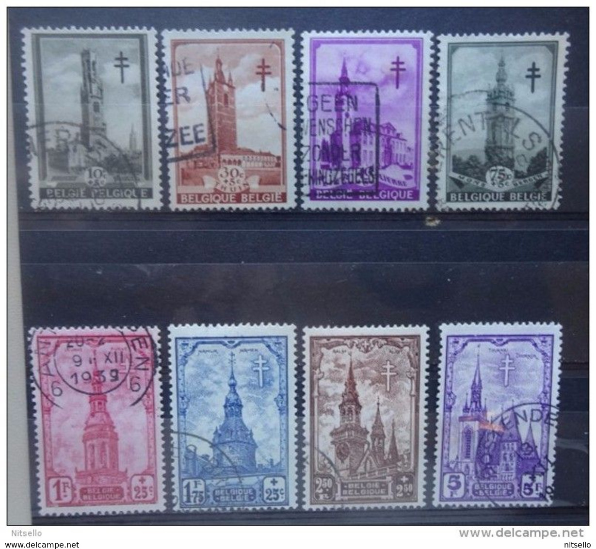 LOTE 2177 ///  (C320) BELGICA 1939 YVERT Nº: 519/526 CATALOG/COTE: 26€ ¡¡¡ OFERTA - LIQUIDATION - JE LIQUIDE !!! - 1919-1920 Behelmter König