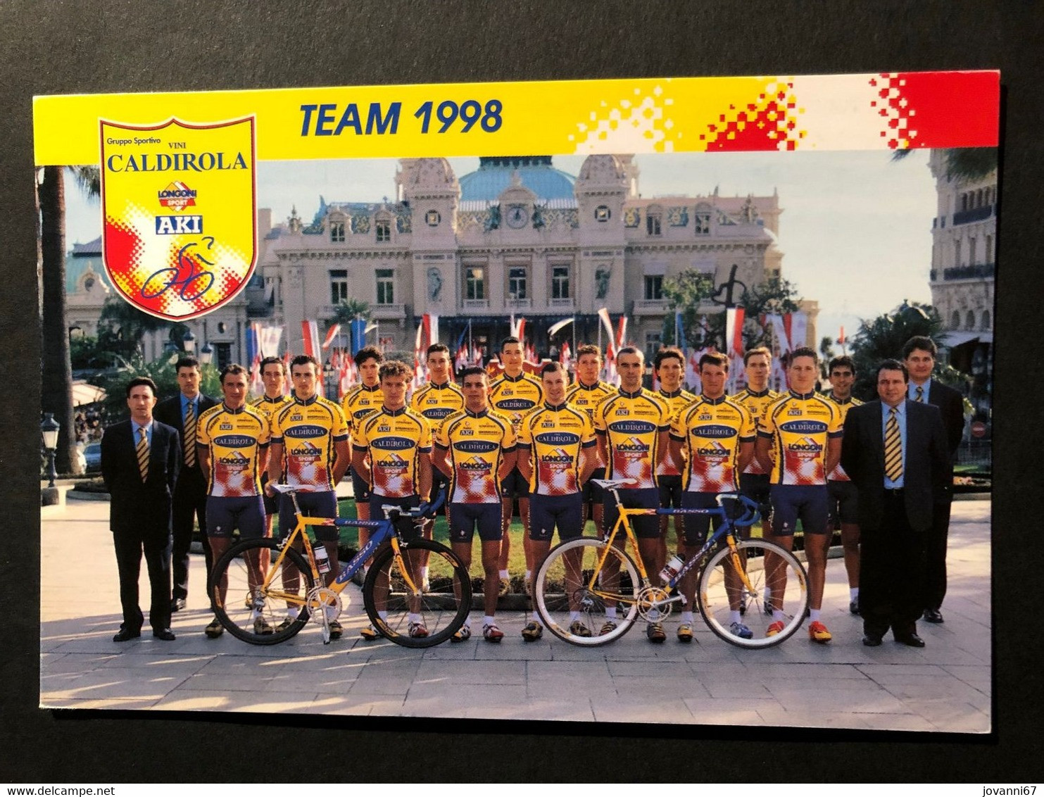 Vini Caldirola - Team - 1998 - Carte / Card - Cyclists - Cyclisme - Ciclismo -wielrennen - Cycling