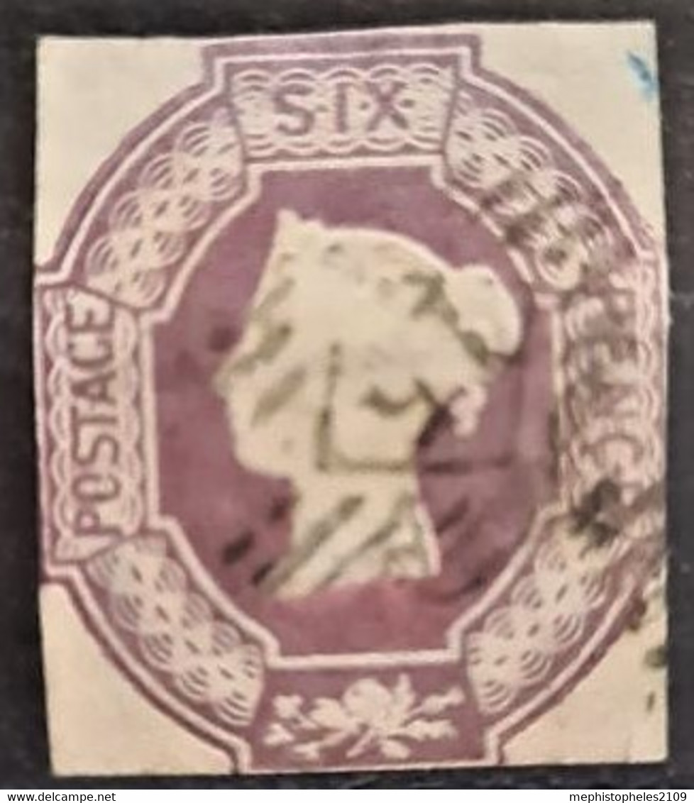 GREAT BRITAIN 1854 - Canceled - Sc# 7 - 6d - Used Stamps